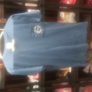 Tee Shirt by VSPINK Blue with Silver Lettering /Numbers Size Small NWOT